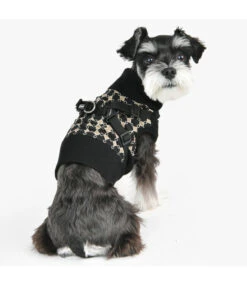 Puppia Puppia Sweater Harness J Jace Black -Hondenmode puppia sweater harness j jace black 4
