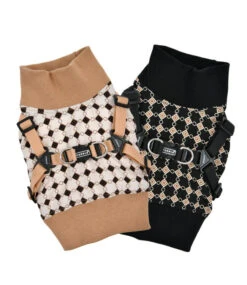 Puppia Puppia Sweater Harness J Jace Black -Hondenmode puppia sweater harness j jace black 6