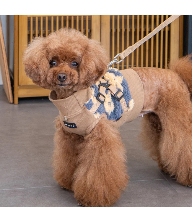 Puppia Puppia Sweater Harness J Ren Beige 5 Puppia Puppia Sweater Harness J Ren Beige - Afbeelding 3