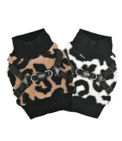 Puppia Puppia Sweater Harness J Serval Beige -Hondenmode puppia sweater harness j serval beige 3