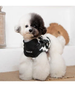 Puppia Puppia Sweater Harness J Serval Black -Hondenmode puppia sweater harness j serval black 2