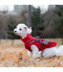 Puppia Puppia Teton Harness Jacket Red -Hondenmode puppia teton harness jacket red 5