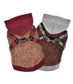 Puppia Puppia Vale Jacket Harness Burgundy -Hondenmode puppia vale jacket harness burgundy 2