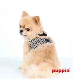 Puppia Puppia Vest Harness B Damier Beige -Hondenmode puppia vest harness b damier beige 3