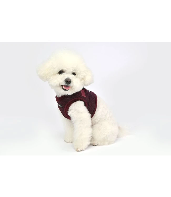 Puppia Puppia Vest Harness B Gaspar Wine 8 Puppia Puppia Vest Harness B Gaspar Wine - Afbeelding 6