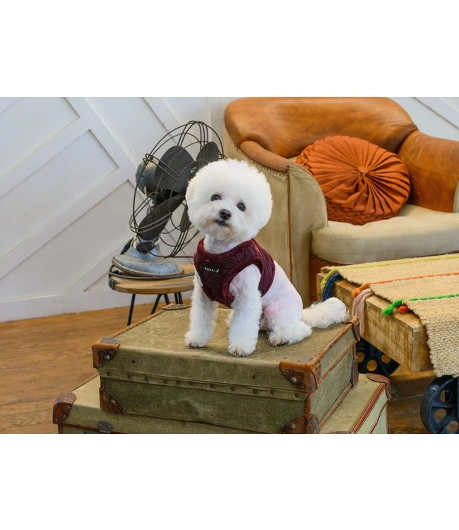 Puppia Puppia Vest Harness B Gaspar Wine 9 Puppia Puppia Vest Harness B Gaspar Wine - Afbeelding 7