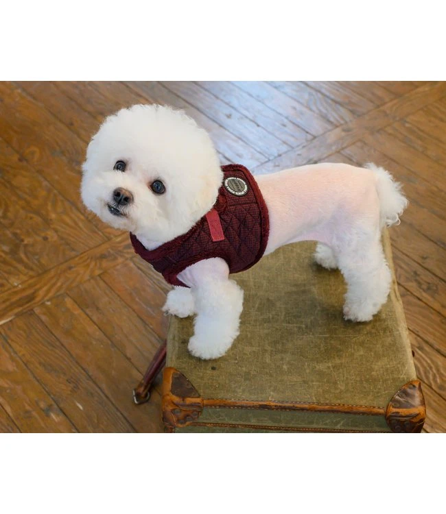 Puppia Puppia Vest Harness B Gaspar Wine 10 Puppia Puppia Vest Harness B Gaspar Wine - Afbeelding 8