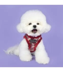 Puppia Puppia Vest Harness B Gianni Wine -Hondenmode puppia vest harness b gianni wine 5