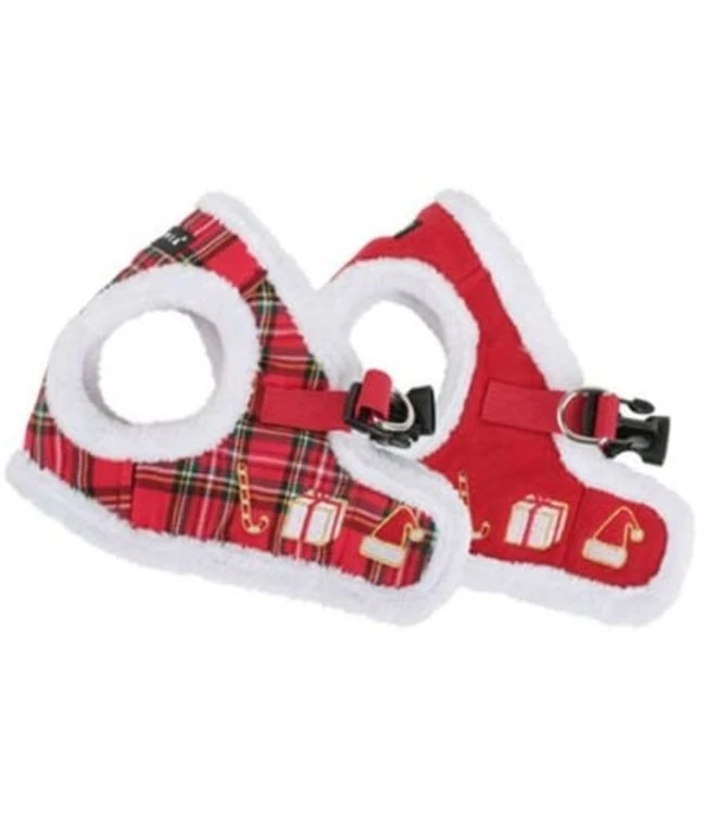 Puppia Puppia Vest Harness Model B Santa Checkered Red 4 Puppia Puppia Vest Harness Model B Santa Checkered Red - Afbeelding 2