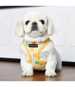 Puppia Puppia Vinca Harness Model A Yellow -Hondenmode puppia vinca harness model a yellow 3
