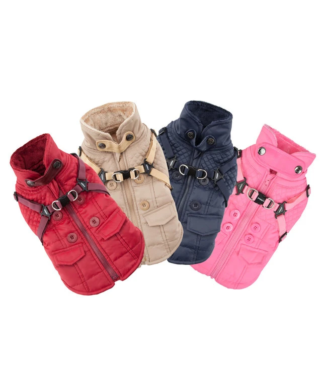 Puppia Puppia Wilkes Jacket Harness Pink 6 Puppia Puppia Wilkes Jacket Harness Pink - Afbeelding 4
