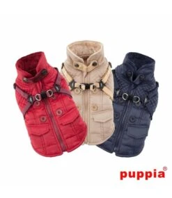 Puppia Puppia Wilkes Jacket Harness Wine 10 Puppia Puppia Wilkes Jacket Harness Wine -Hondenmode puppia wilkes jacket harness wine 3