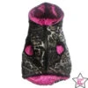 Pimp My Pug Spotted Jacket Met Roze Binnenkant -Hondenmode spotted jacket met roze binnenkant