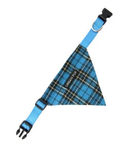Urban Pup Urban Pup Blue Tartan Bandana -Hondenmode urban pup blue tartan bandana 1