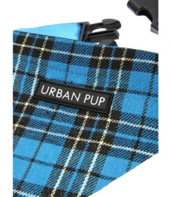 Urban Pup Urban Pup Blue Tartan Bandana -Hondenmode urban pup blue tartan bandana 2