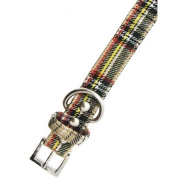 Urban Pup Urban Pup Halsband Brown Tartan -Hondenmode urban pup halsband brown tartan 2