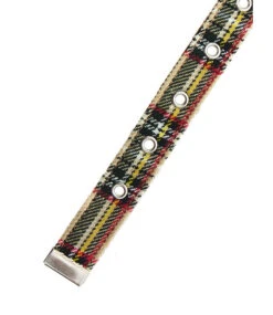 Urban Pup Urban Pup Halsband Brown Tartan -Hondenmode urban pup halsband brown tartan 3