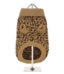 Urban Pup Urban Pup Leopard Print Knitted Sweater -Hondenmode urban pup leopard print knitted sweater 1