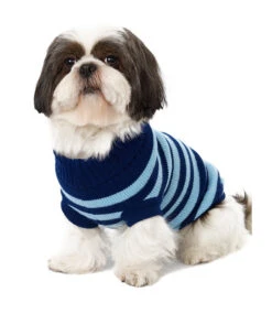Urban Pup Urban Pup Oxford Blue Stripe Sweater -Hondenmode urban pup oxford blue stripe sweater 2