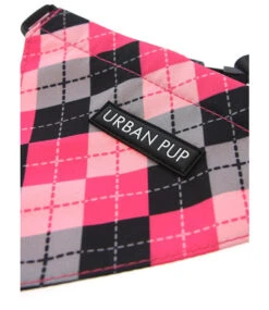 Urban Pup Urban Pup Pink Argyle Bandana -Hondenmode urban pup pink argyle bandana 2