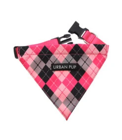 Urban Pup Urban Pup Pink Argyle Bandana