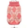 Urban Pup Urban Pup Pink Argyle Sweater -Hondenmode urban pup pink argyle sweater