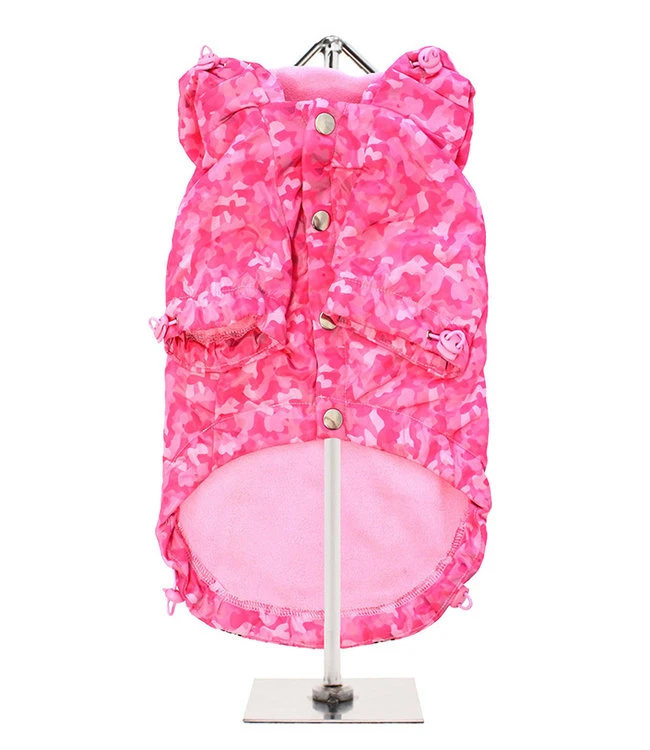 Urban Pup Urban Pup Pink Camouflage Print Rainstorm Rain Coat 4 Urban Pup Urban Pup Pink Camouflage Print Rainstorm Rain Coat - Afbeelding 2