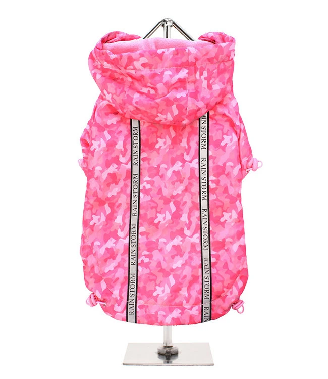 Urban Pup Urban Pup Pink Camouflage Print Rainstorm Rain Coat 3 Urban Pup Urban Pup Pink Camouflage Print Rainstorm Rain Coat