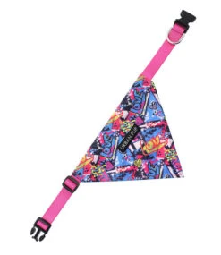 Urban Pup Urban Pup Pink Graffiti Bandana -Hondenmode urban pup pink graffiti bandana 1