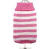 Urban Pup Urban Pup Pink & White Candy Stripe Sweater -Hondenmode urban pup pink white candy stripe sweater
