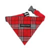 Urban Pup Urban Pup Red Checked Tartan Bandana -Hondenmode urban pup red checked tartan bandana