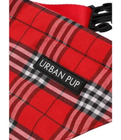 Urban Pup Urban Pup Red Checked Tartan Bandana -Hondenmode urban pup red checked tartan bandana 2