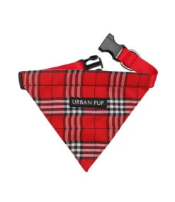 Urban Pup Urban Pup Red Checked Tartan Bandana