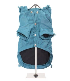 Urban Pup Urban Pup Teal Blue Rainstorm Rain Coat -Hondenmode urban pup teal blue rainstorm rain coat 1