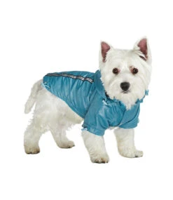 Urban Pup Urban Pup Teal Blue Rainstorm Rain Coat -Hondenmode urban pup teal blue rainstorm rain coat 2